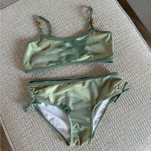 GAP Green Bikini Set Minimalist Swimwear